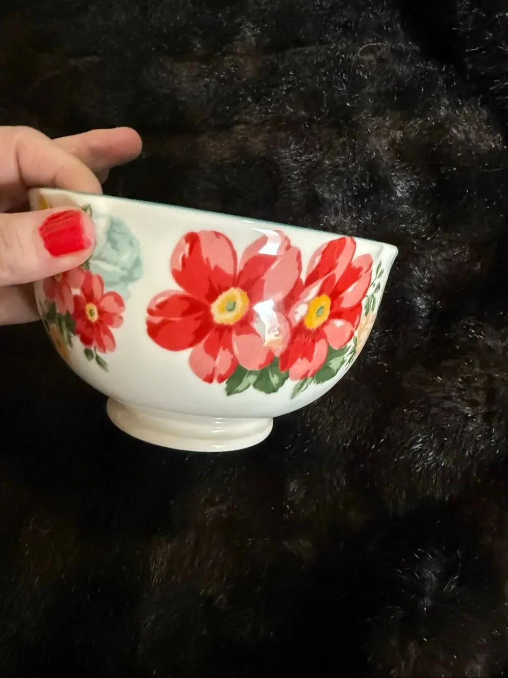 The Pioneer Woman Footed Country Chintz Stoneware Cereal Soup 6